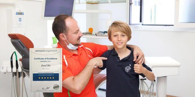 Dental Club gewinnt erneut „Certificate of Excellence“ bei Zahnarztvergleich.ch